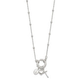 Sterling Silver Heart/Miraculous Medal/Cross Charm 18in Necklace